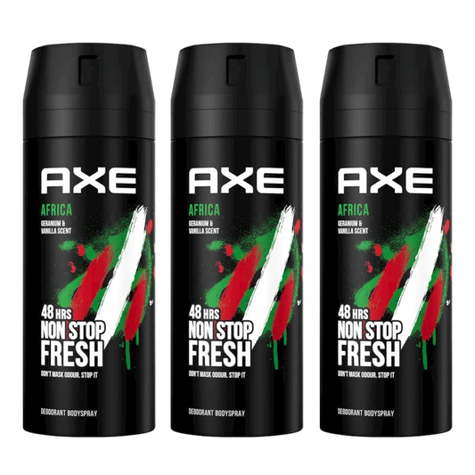 Axe Africa 48H Non Stop Fresh Spray Deodorant For Him - Pack Of 3 - Medaid