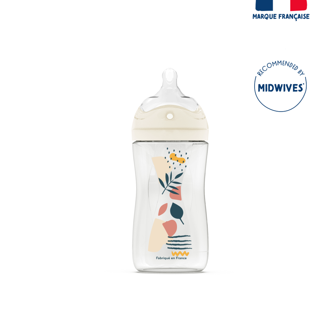 Dodie Bottles Anti-Colic Teat & Ring 270ml 0+ Month Biomimicry Teat Slow Flow 2 - Medaid