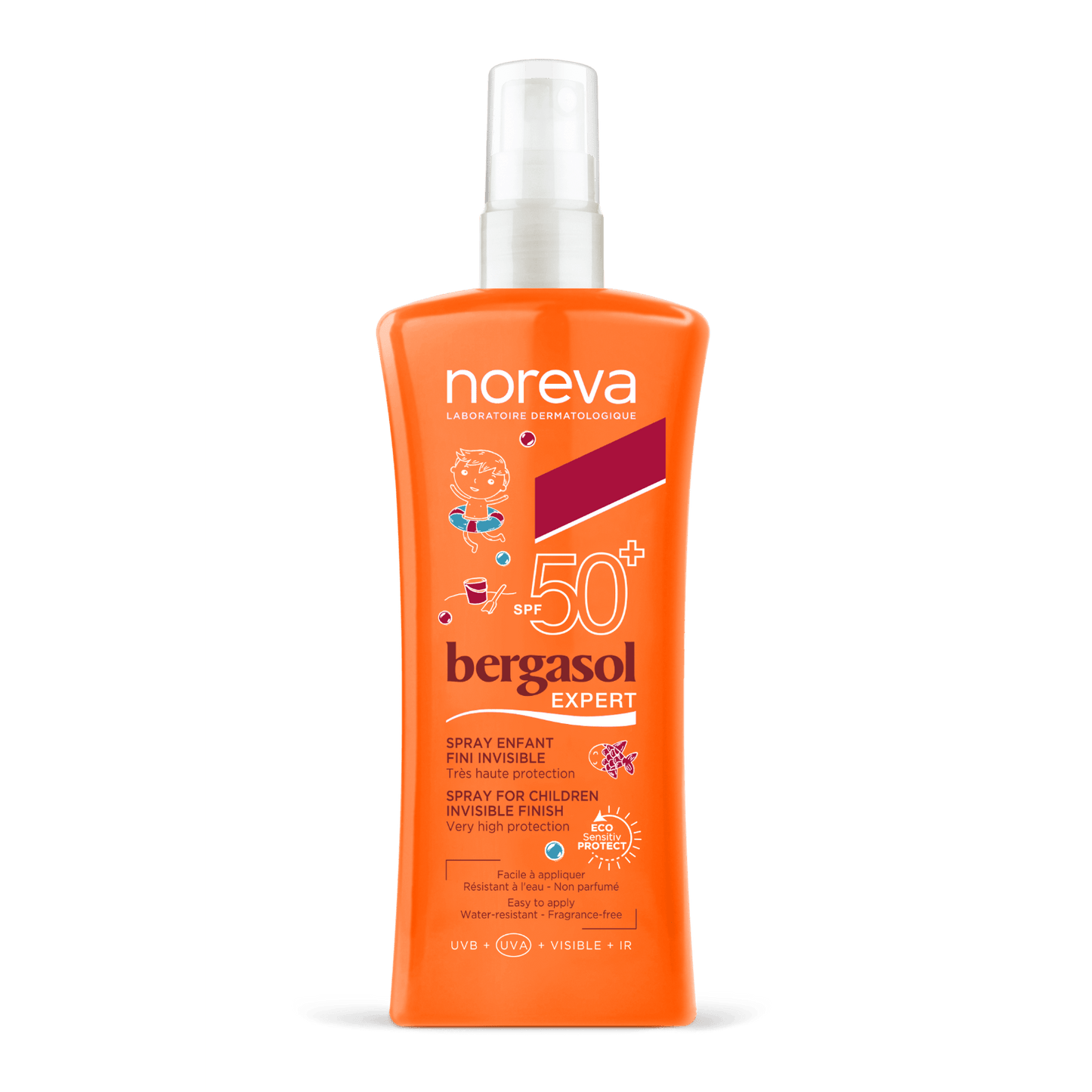 Noreva Bergasol Expert Children Spray Invisible Finish SPF 50+ - 125 ml - Medaid