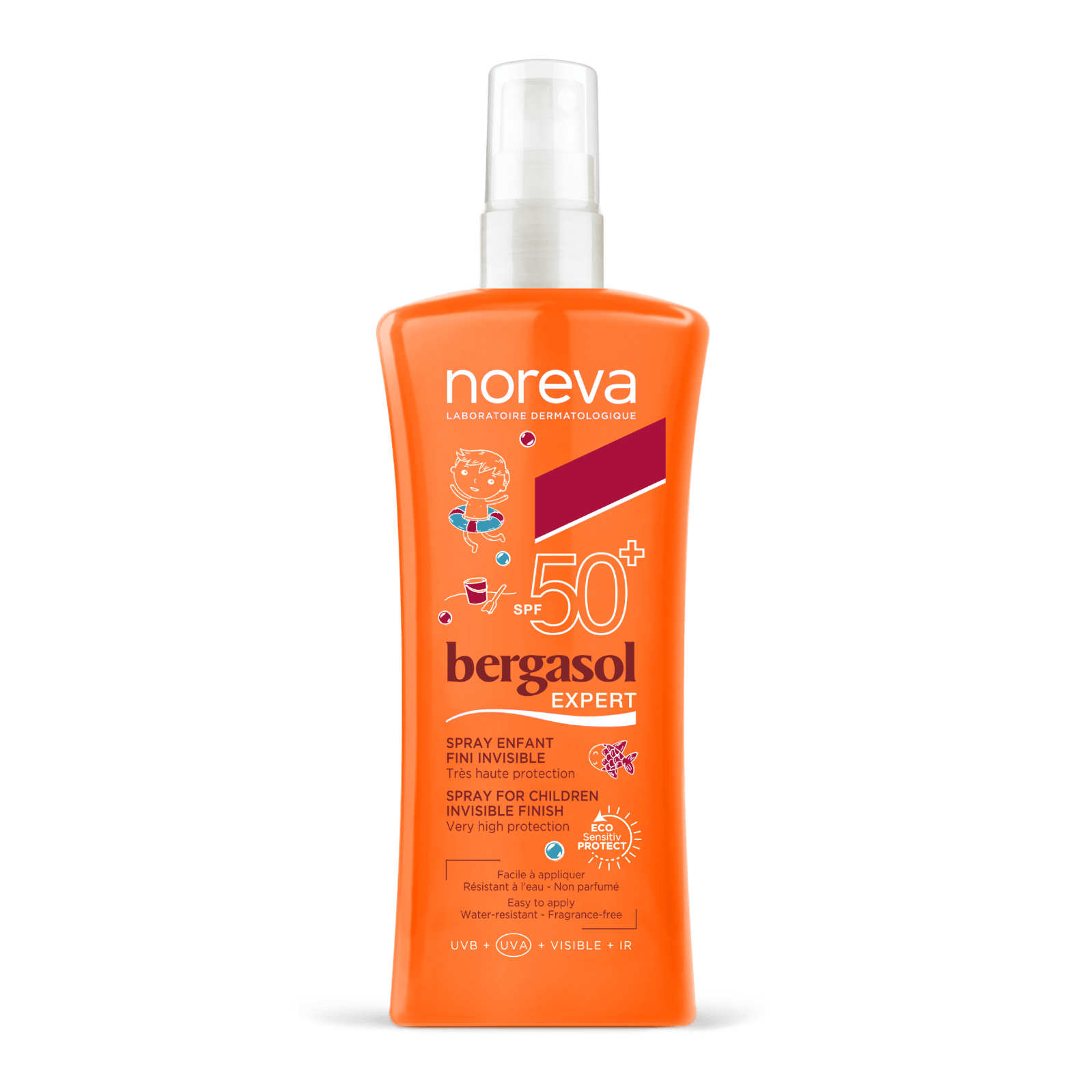 Noreva Bergasol Expert Children Spray Invisible Finish SPF 50+ - 125 ml - Medaid