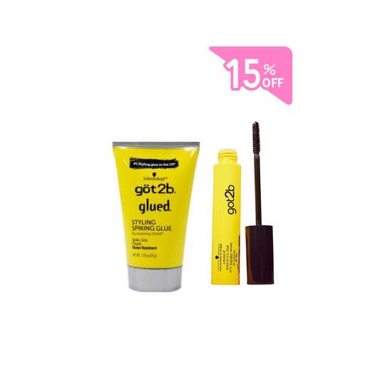 Schwarzkopf Got2b Glued for brows & edges + Schwarzkopf got2b Glued Styling Spiking Glue – 35g (1.25 oz) – Water Resistant Hair Glue, Adhesive Original 15% OFF - Medaid
