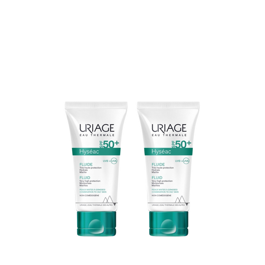 Uriage Hyseac Fluide Spf 50+ 50ml Duo At 15% Off - Medaid