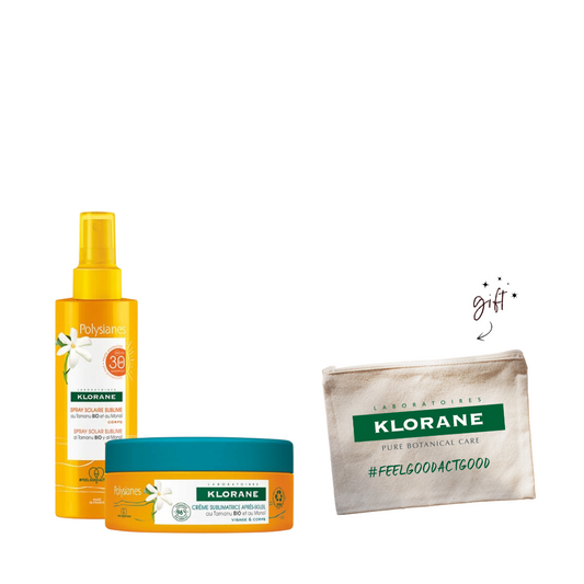 Klorane Polysianes Oil Bundle + Free Pouch - Medaid