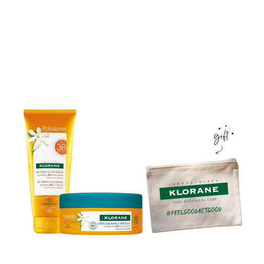 Klorane Polysianes Solar Bundle + Free Pouch - Medaid