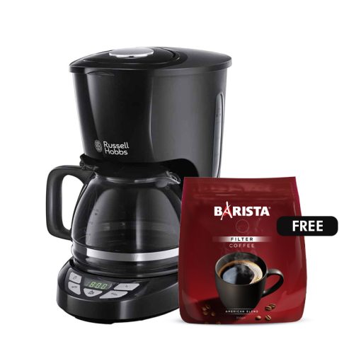 Russell Hobbs Coffee Maker + Barista Ground American Coffee 350 gr - Medaid
