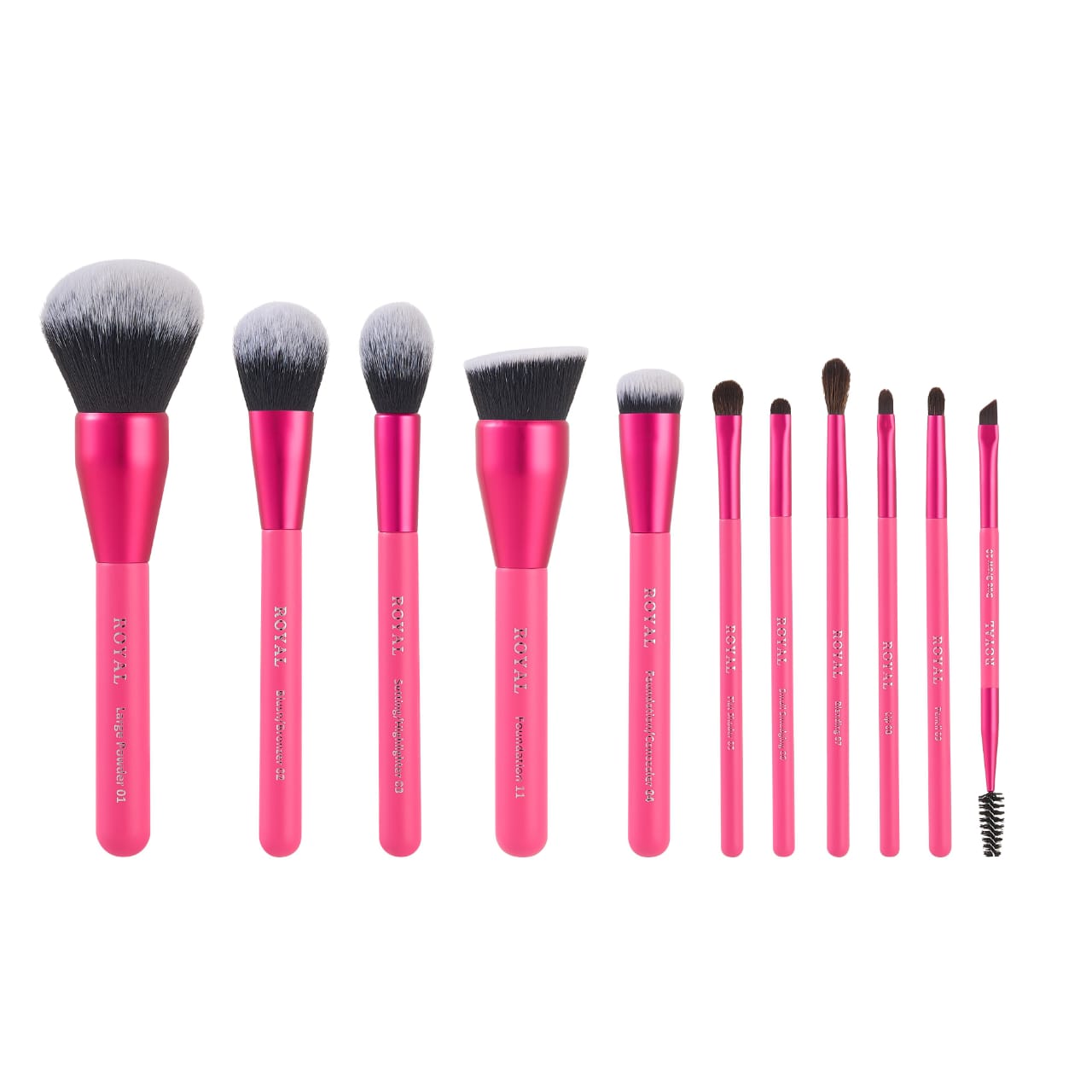 Royal Cosmetics Hot Pink 11 pieces Brush Set - Medaid