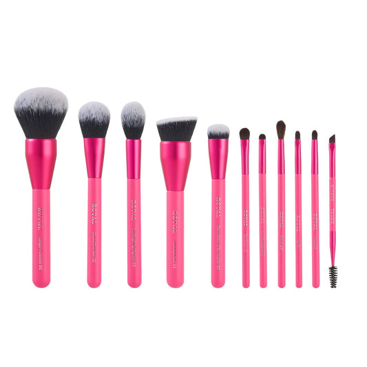 Royal Cosmetics Hot Pink 11 pieces Brush Set - Medaid