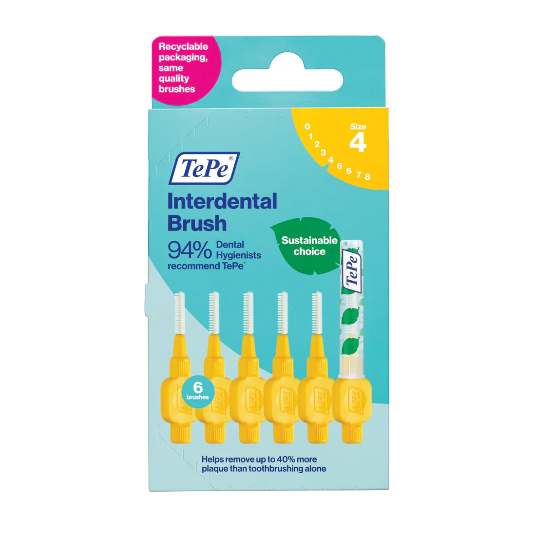 Tepe - Interdental Brush Size 4 Yellow - Medaid