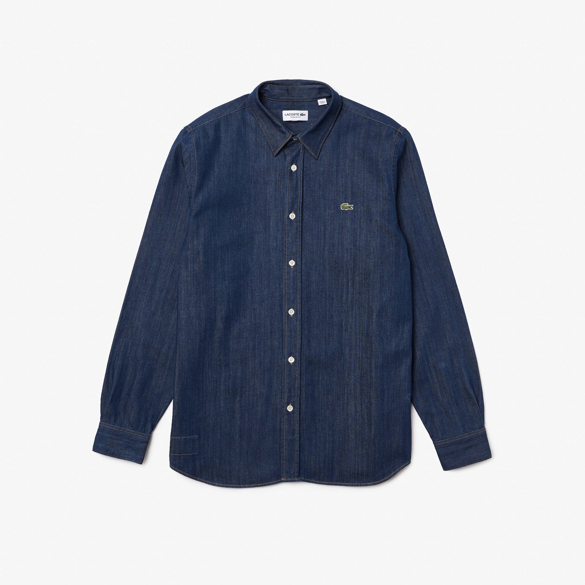 Men's Lacoste Regular Fit Organic Cotton Denim Shirt - CH0197 - Medaid International