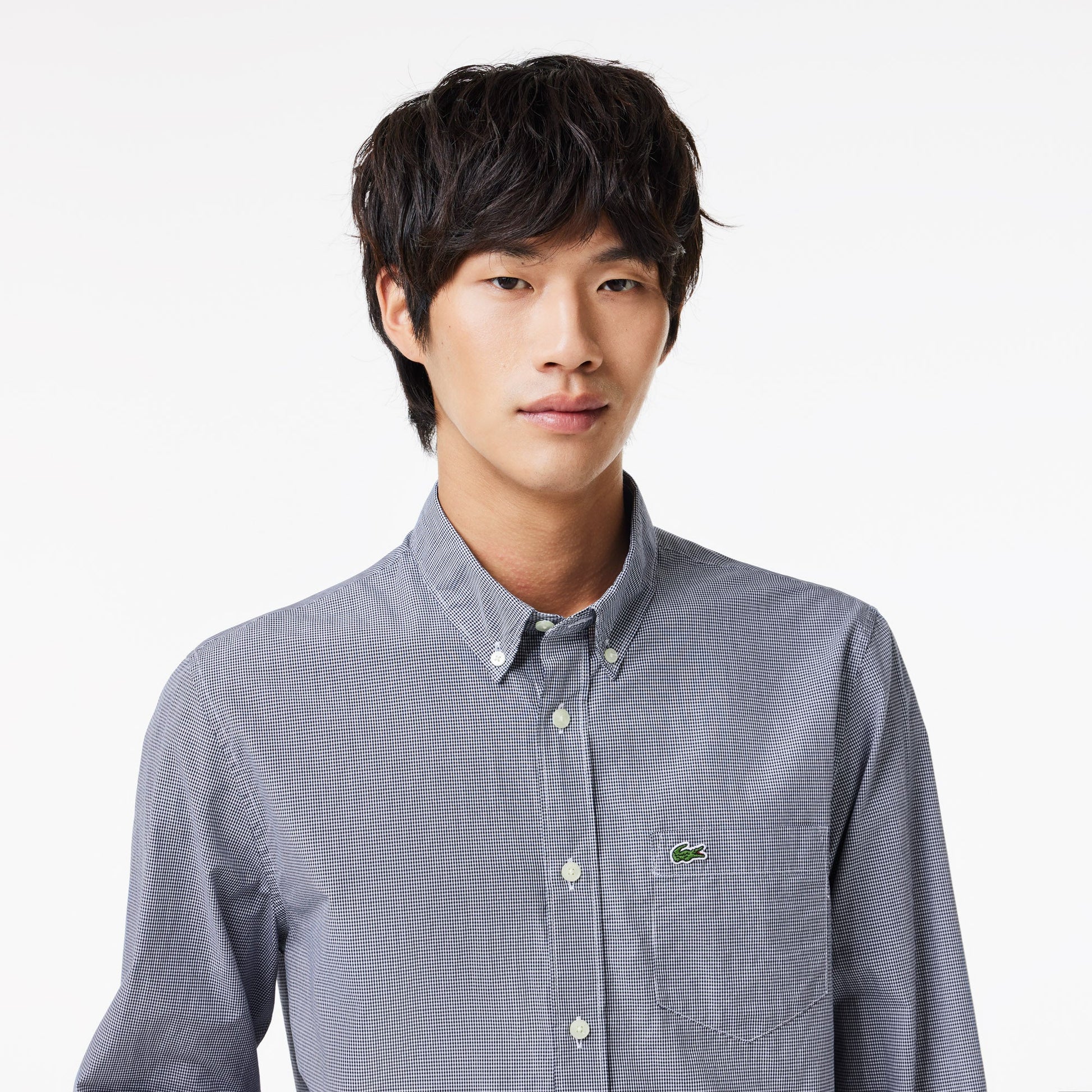 Regular Fit Gingham Poplin Shirt - CH5621 - Medaid International