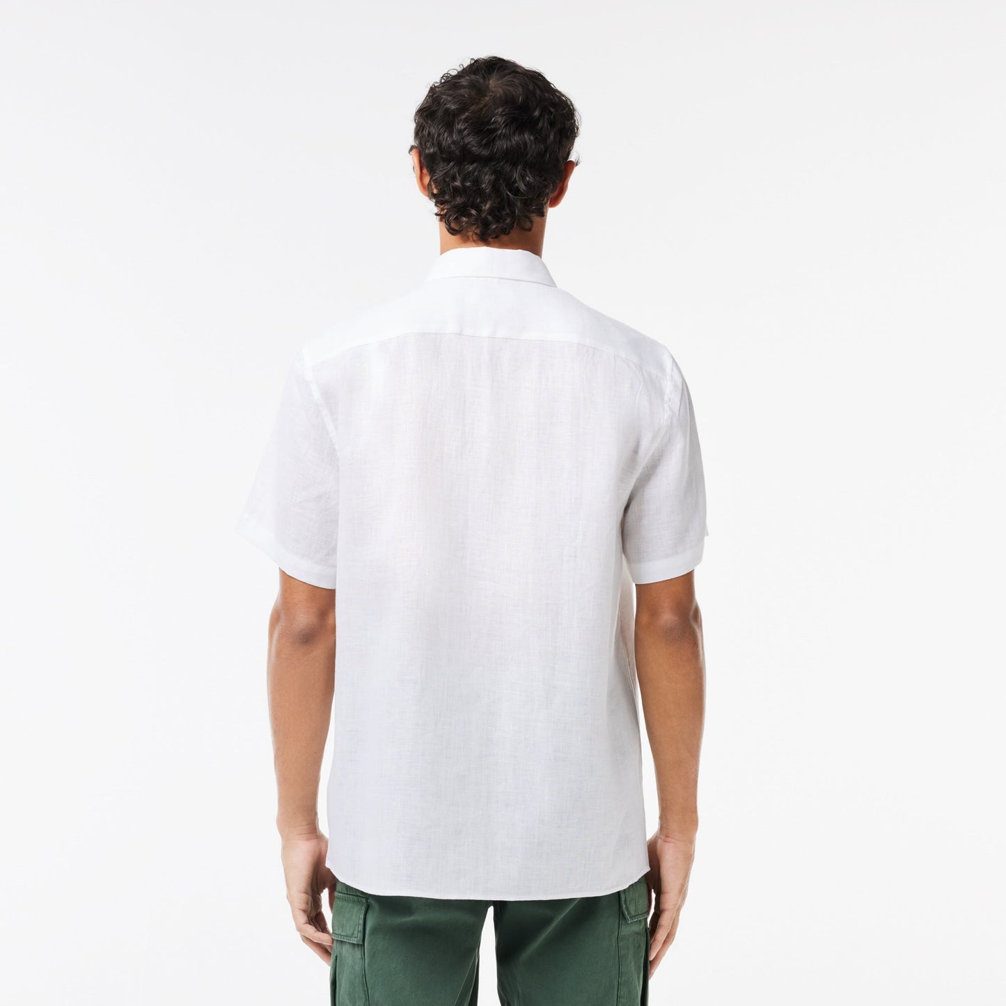Men’s Lacoste Short Sleeve Linen Shirt - CH5699 - Medaid International