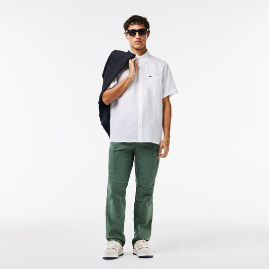 Men’s Lacoste Short Sleeve Linen Shirt - CH5699 - Medaid International