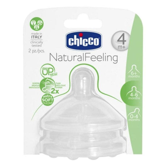Chicco NaturalFeeling Teat Adjustable Flow 4m+ - Medaid