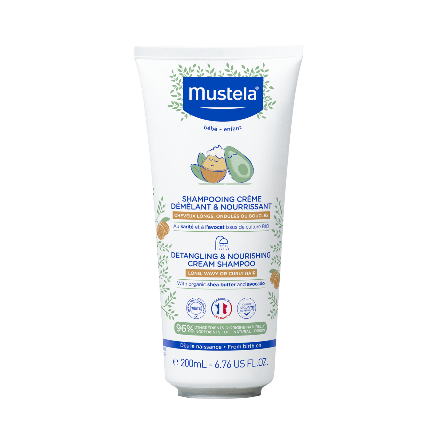 Mustela - Detangling & Nourishing Cream Shampoo 200ml - Medaid