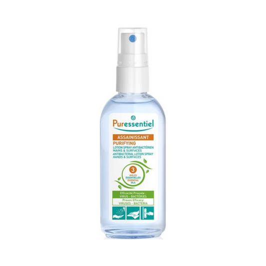 Puressentiel - Purifying Antibacterial Lotion Spray Hands & Surfaces 80ml - Medaid