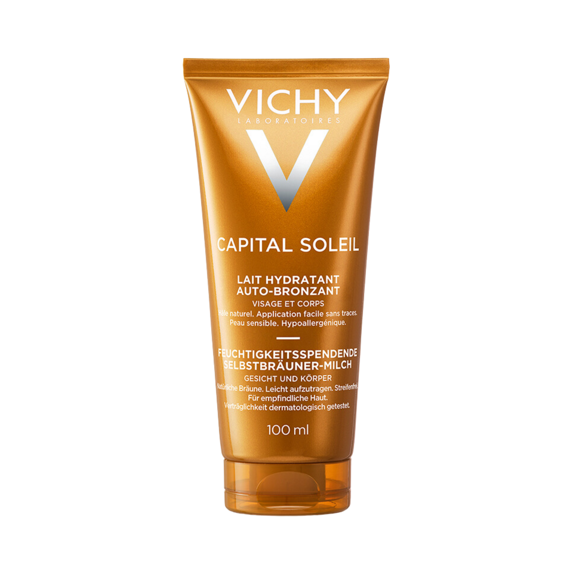 Vichy - Capital Soleil Moisturising Self Tan Milk for Face & Body 100ml - Medaid