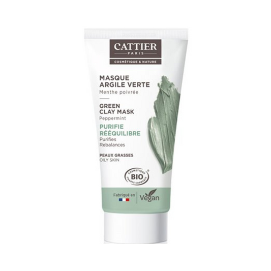 Cattier - Green Peppermint Clay Mask - Medaid