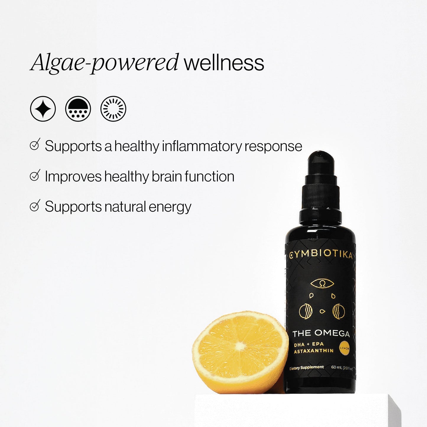 Vegan Omega 3 DHA/EPA & Astaxanthin | CYMBIOTIKA - Medaid