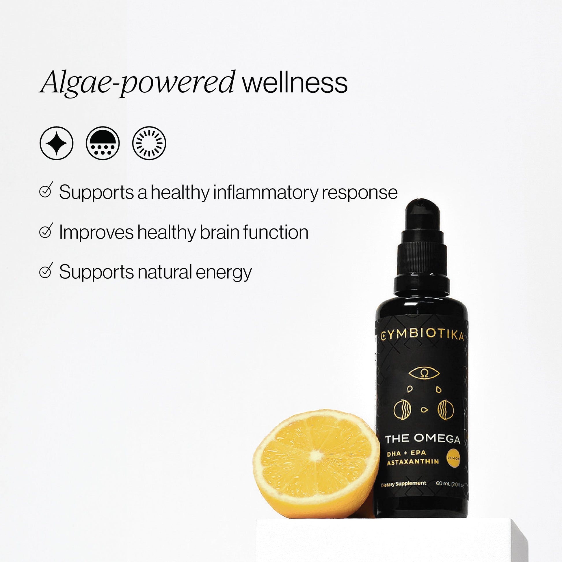 Vegan Omega 3 DHA/EPA & Astaxanthin | CYMBIOTIKA - Medaid