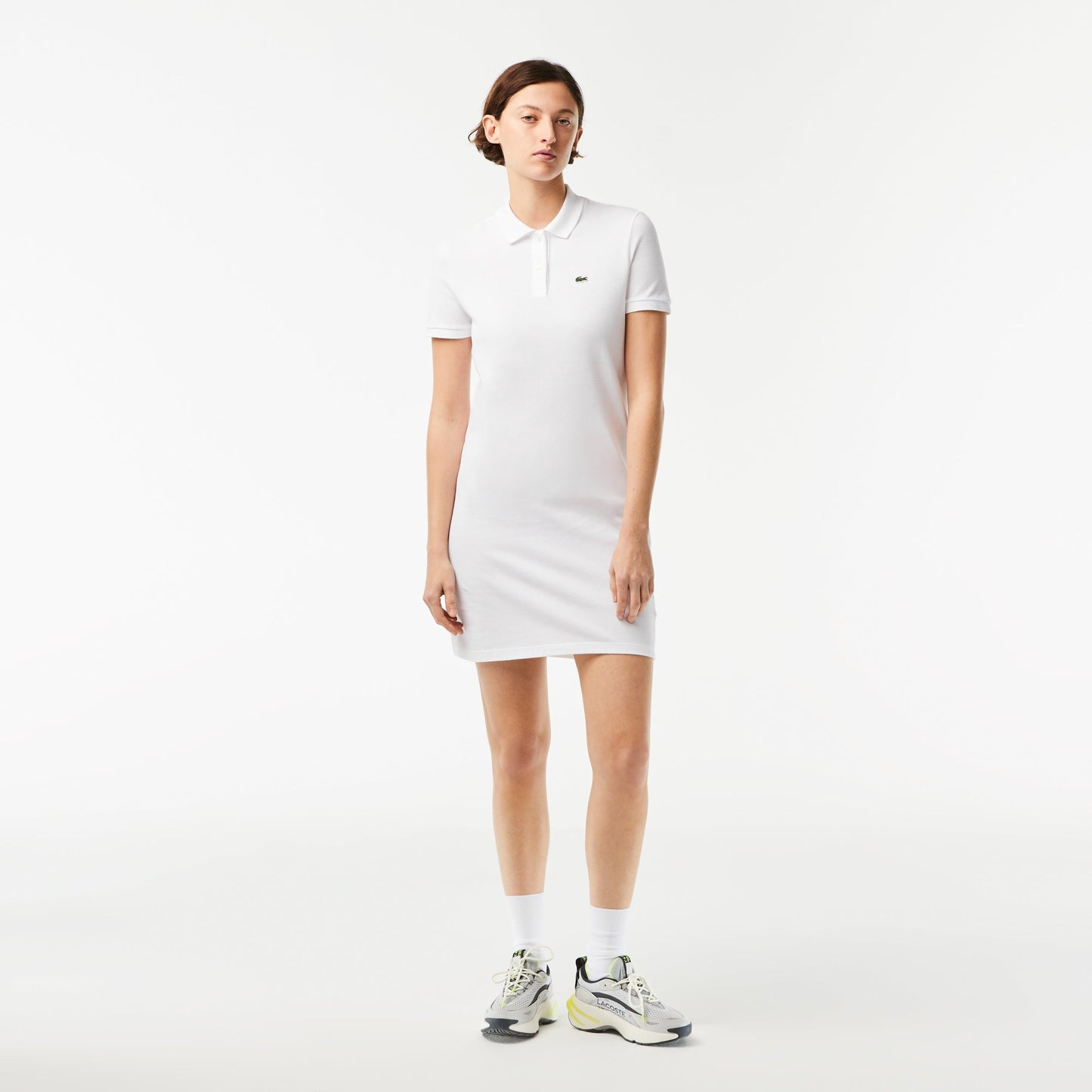 Women’s Lacoste Piqué Knit Polo Dress - EF7767 - Medaid International