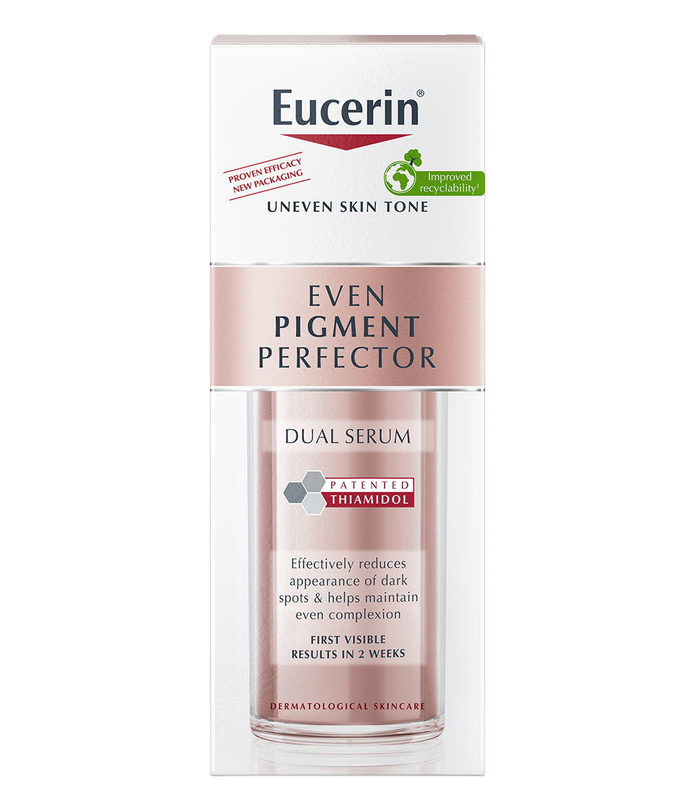 Eucerin Even Pigment Perfector Dual Face Serum Cream, Reduces Spots, Plumps up Wrinkles, Refines Skin Texture, Suitable for All Skin Types, 30ml - Medaid