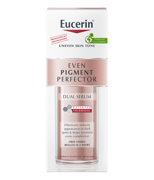 Eucerin Even Pigment Perfector Dual Face Serum Cream, Reduces Spots, Plumps up Wrinkles, Refines Skin Texture, Suitable for All Skin Types, 30ml - Medaid