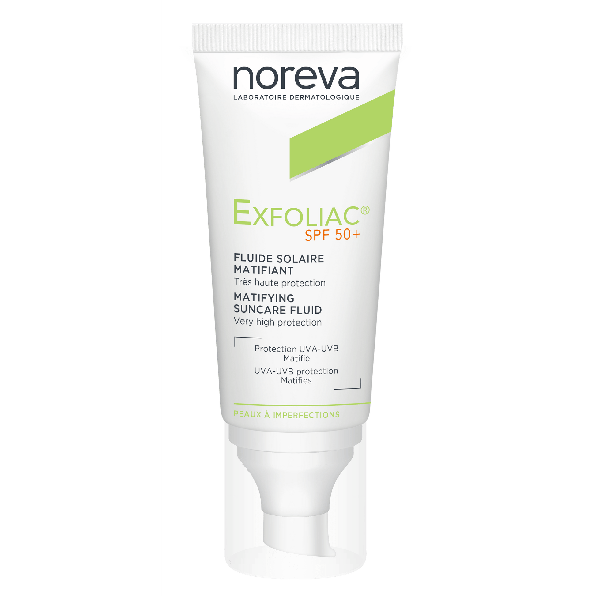 Noreva Exfoliac Mattifying Fluid Sunscreen SPF 50 - 40 ml - Medaid