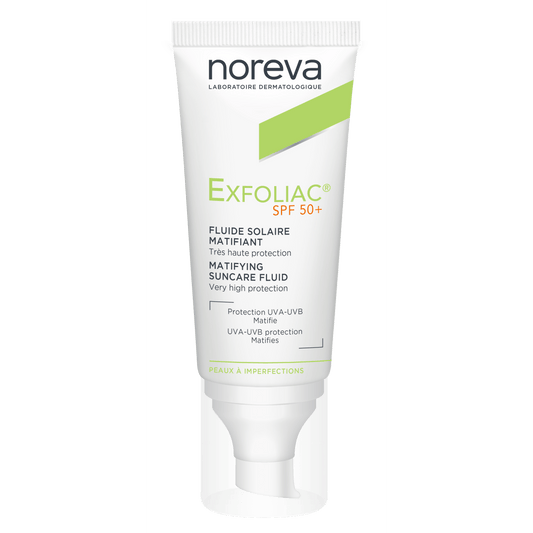 Noreva Exfoliac Mattifying Fluid Sunscreen SPF 50 - 40 ml - Medaid