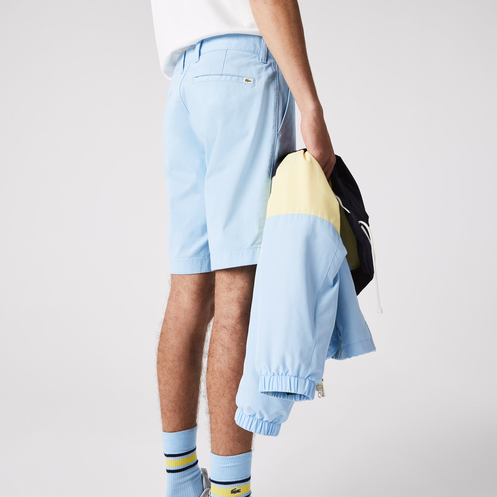 Men's Slim Fit Stretch Gabardine Bermuda Shorts - FH9542 - Medaid International