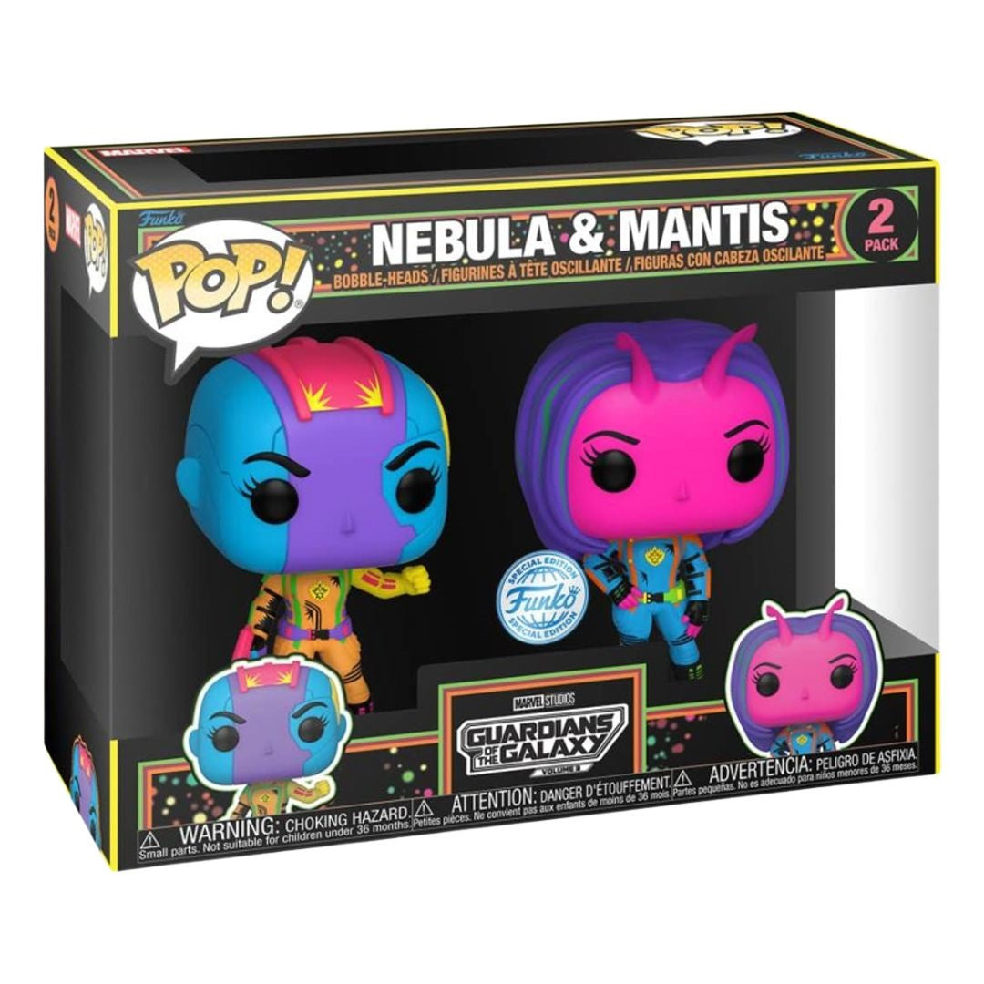 Funko Pop Guardians of the Galaxy Nebula & Mantis Blacklight - Medaid International