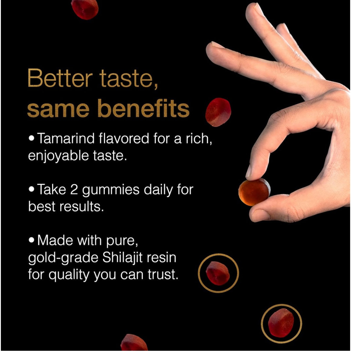 Be Bodywise Pure Himalayan Shilajit Gummies Gold I No Added Sugar I Ashwagandha - Medaid