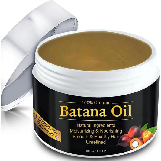 WHITE GAINS Batana Oil Hair Cream - 100% Natural Batana Oil to Prevent Hair Loss, Eliminate Split Ends, Repair Damaged Hair - Organic Hair Growth Serum for Men & Women, Thick Hair Growth from Honduras - Medaid