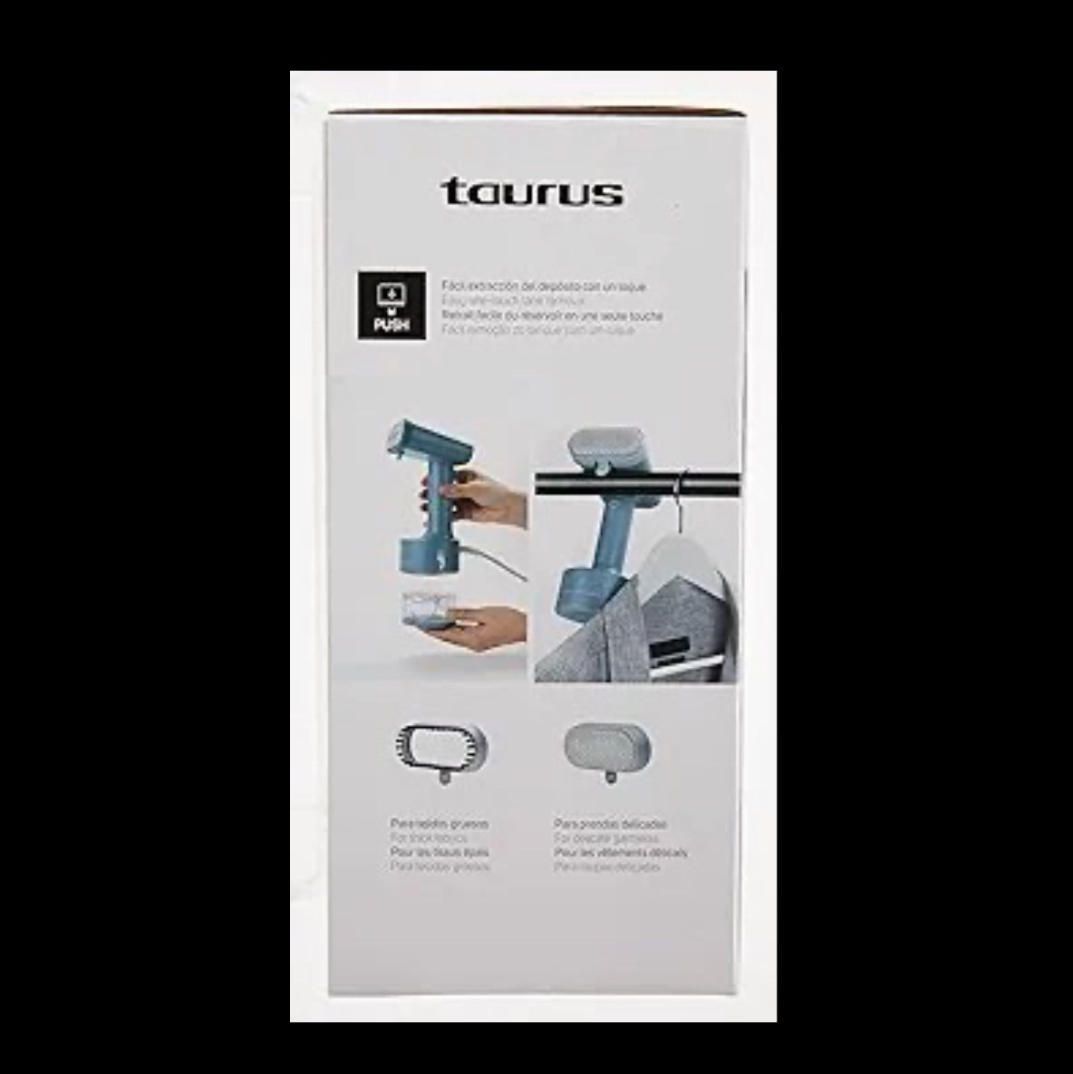 Taurus Sliding Care Compact steam iron, vertical, 1600 W, stainless steel, blue - Medaid