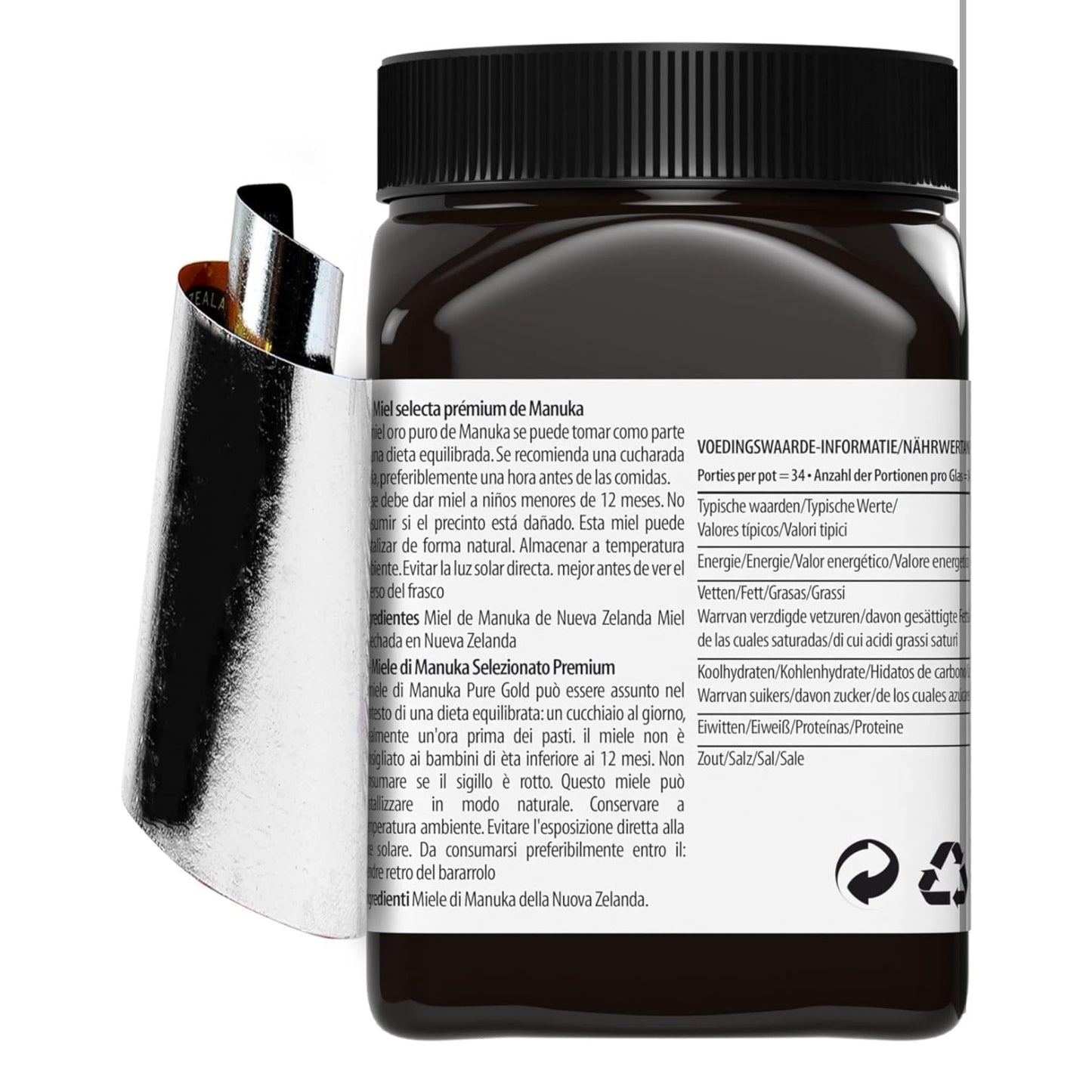Manuka Honey 525+ MGO Certified Pure Gold Premium Manuka Honey 500g, (packaging may vary) - Medaid