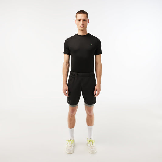 Mens Two-Tone Lacoste Sport Shorts with Built-in Undershorts - Medaid International