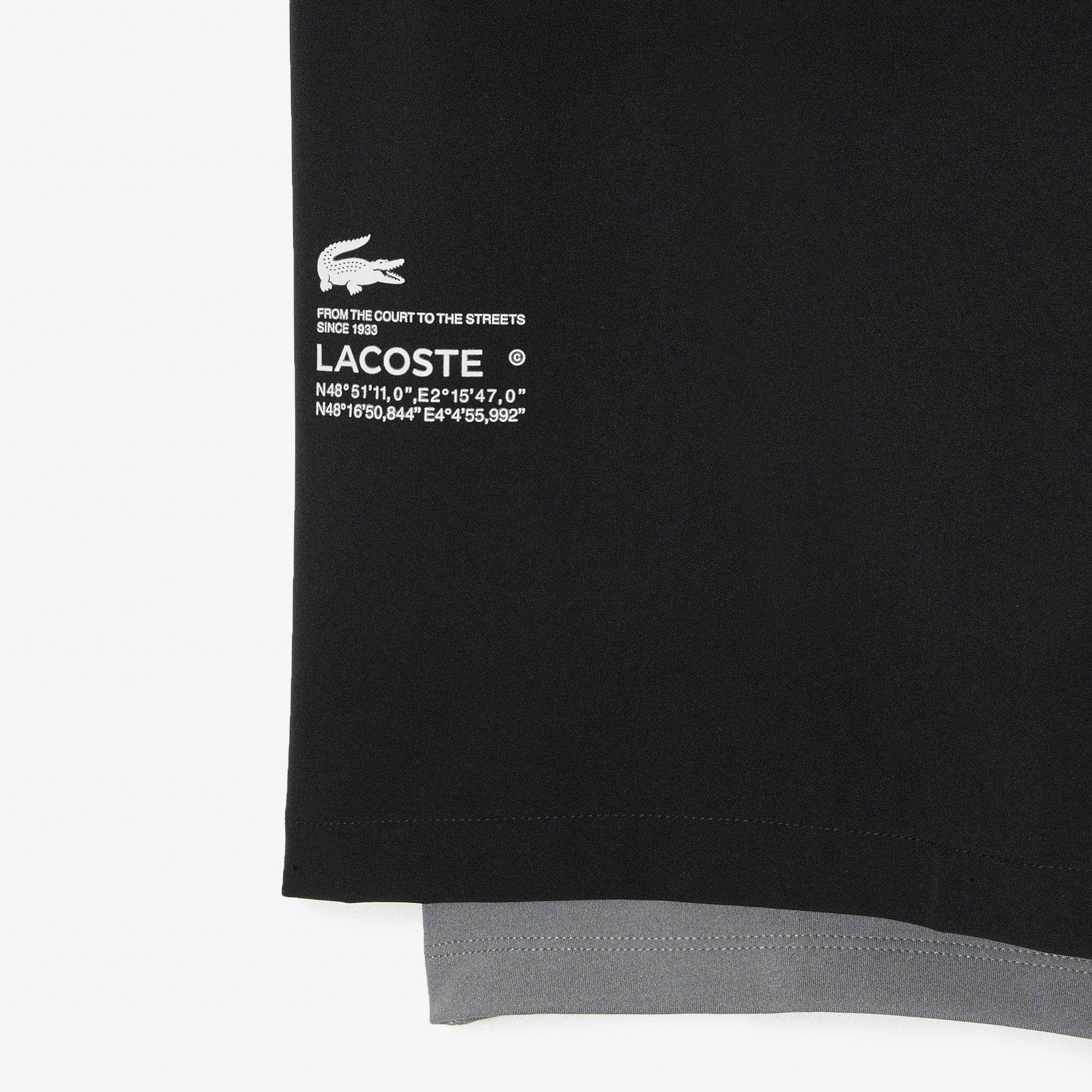 Mens Two-Tone Lacoste Sport Shorts with Built-in Undershorts - Medaid International
