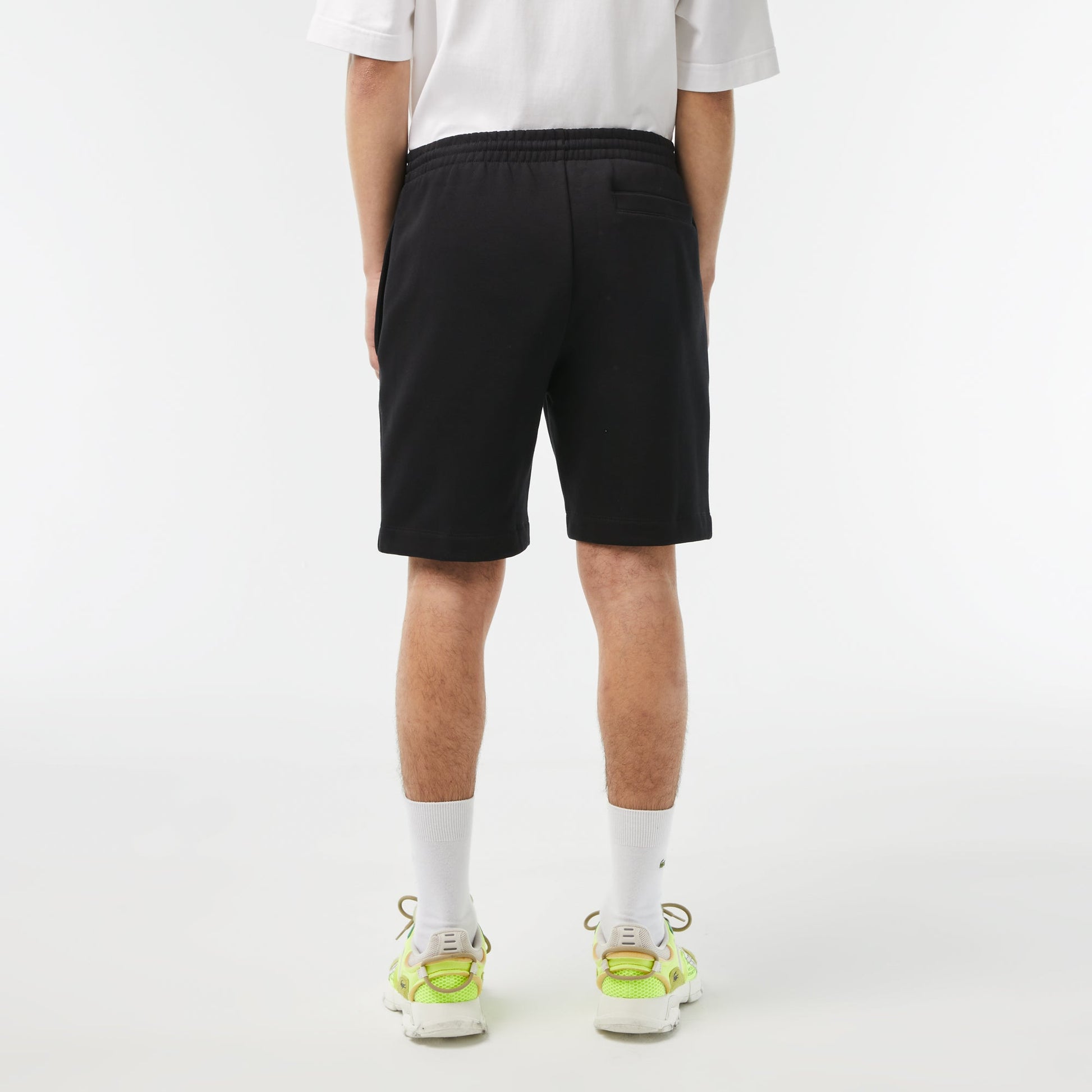 Men's Lacoste Organic Brushed Cotton Fleece Jogger Shorts - GH9627 - Medaid International