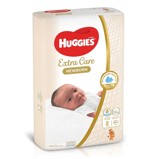 Huggies Diapers Baby Couches Value Pack Size 2 - 64 Pieces (4 to 6 kgs) - Medaid - Lebanon