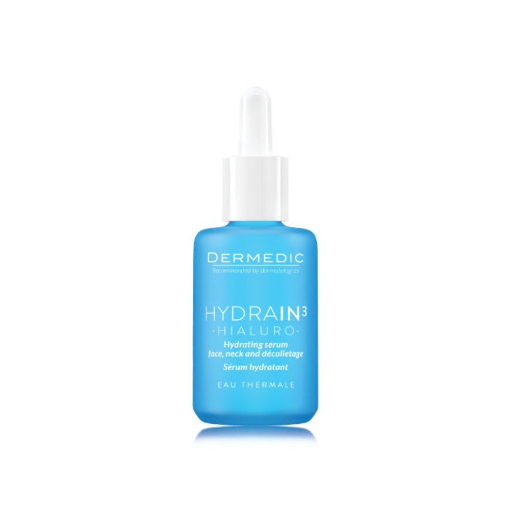 Dermedic Hydrain3 Hydrating Serum For Face & Neck & Décolletage - 30 ml - Medaid