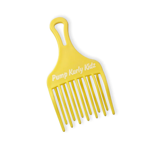 Pump Kurly Kidz Yellow Curl Detangle Comb - Medaid