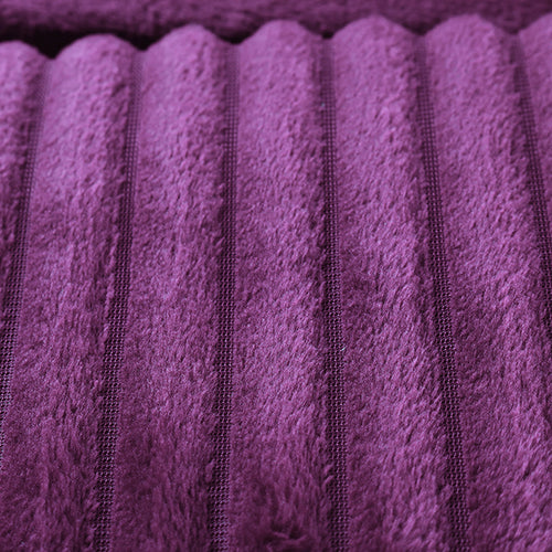 6-Pieces, Purple Duvet Plush Quilt Cover and Pillowcase Set, King Size - Medaid