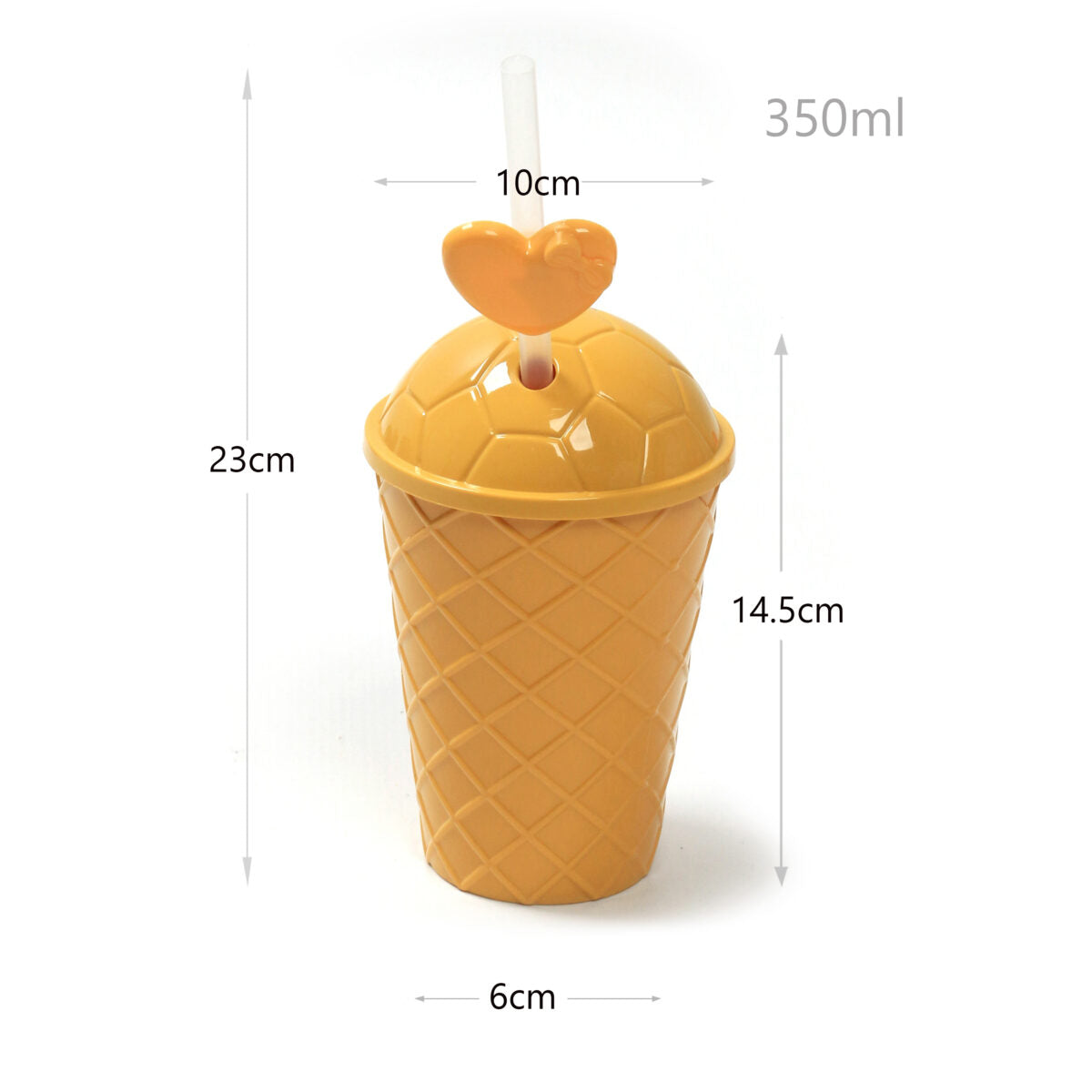 350 ML, Colored Cup with Lid and Straw for Kids - Medaid