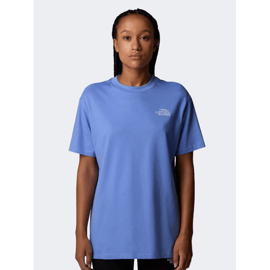 The North Face Essential Oversized Women Lifestyle T-Shirt Virtual Blue - Medaid