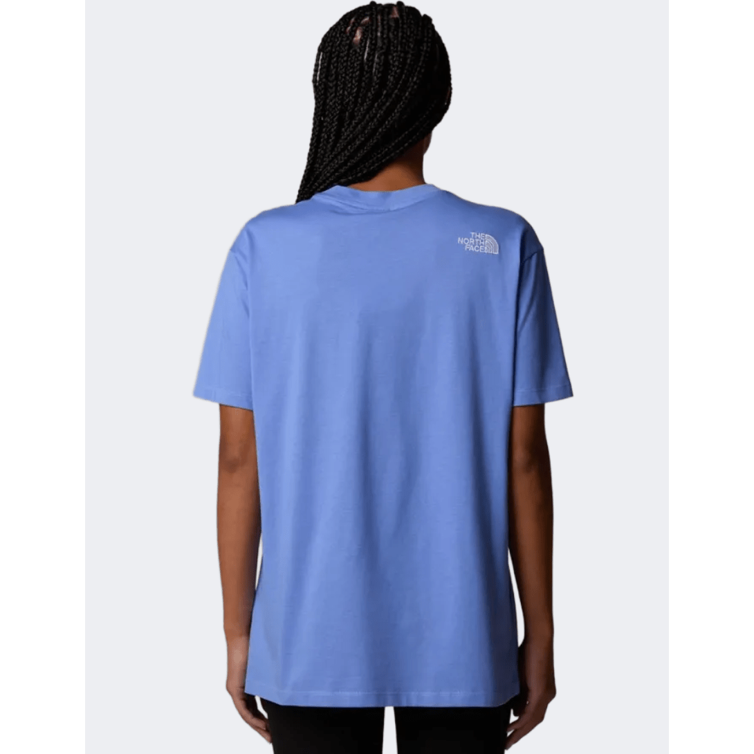 The North Face Essential Oversized Women Lifestyle T-Shirt Virtual Blue - Medaid