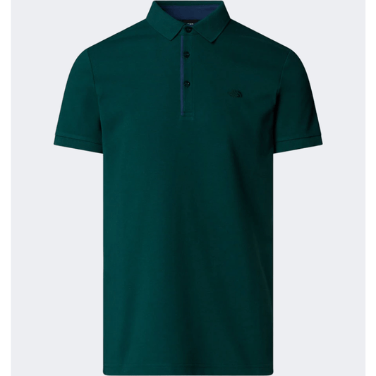 The North Face Premium Men Lifestyle Polo Short Sleeve Deep Nori - Medaid