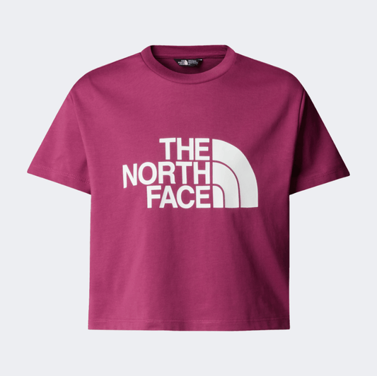 The North Face Crop Easy Girls Lifestyle T-Shirt Cyber Berry - Medaid