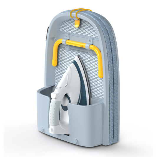 Joseph Joseph Pocket Plus Folding Ironing Board with Advanced Cover Grey Yellow - Medaid