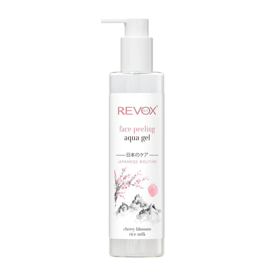 Revox B77 face peeling aqua gel with cherry blossom and rice milk 250ml - Medaid