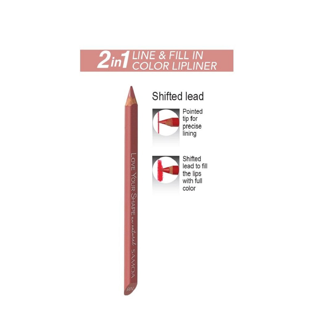 Samoa Love Your Shape Line & Fill au naturel Lip Liner - Medaid