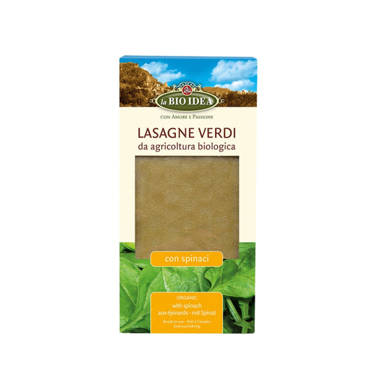 Organic White Lasagne With Spinach - Medaid